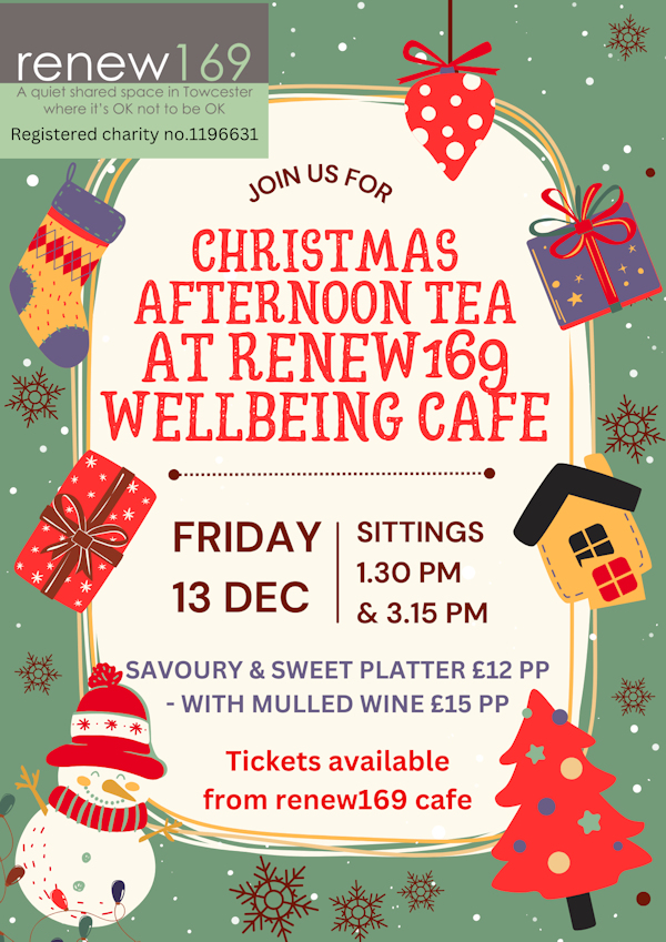 Christmas Tea at Renew169