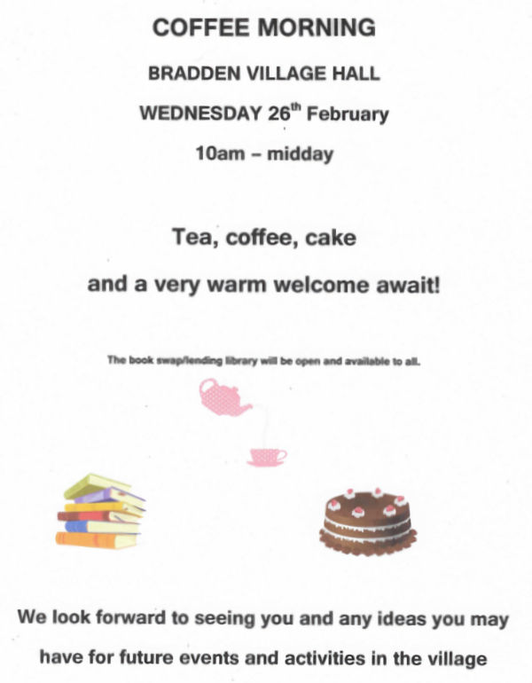 Bradden Coffee Morning