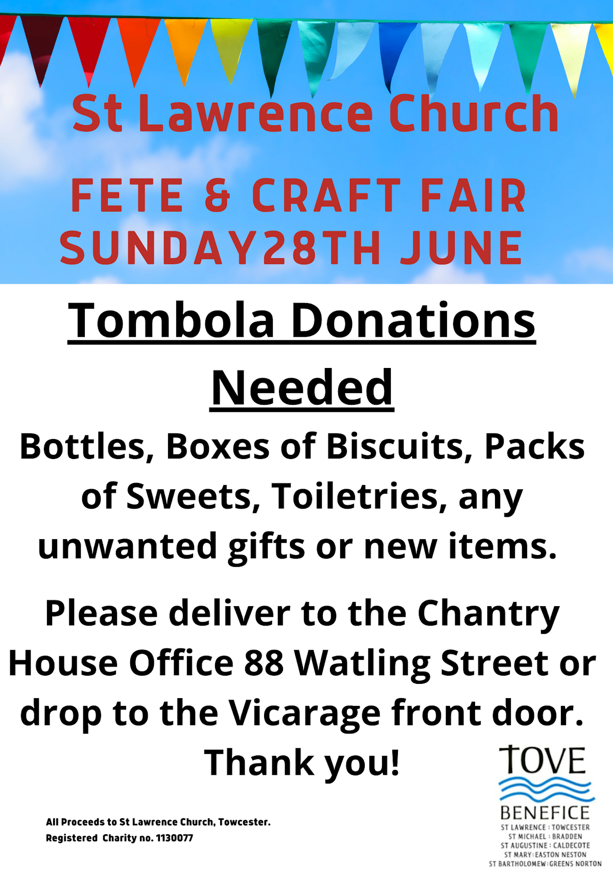 Forthcoming Events in the Tove Benefice