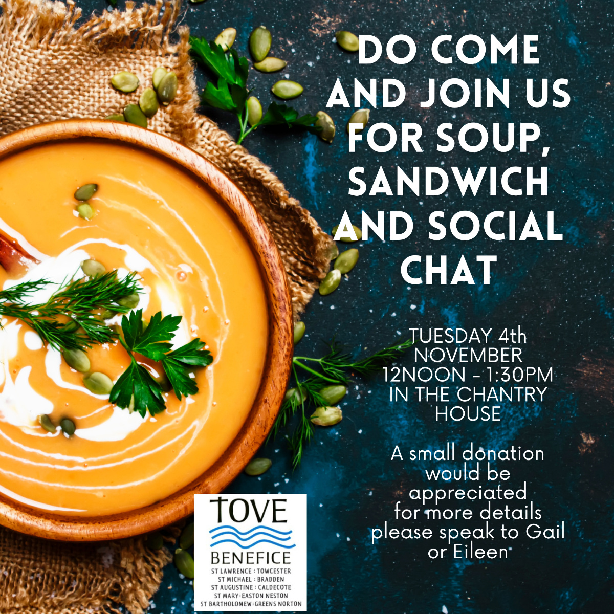 Soup Sandwich and Social Chat