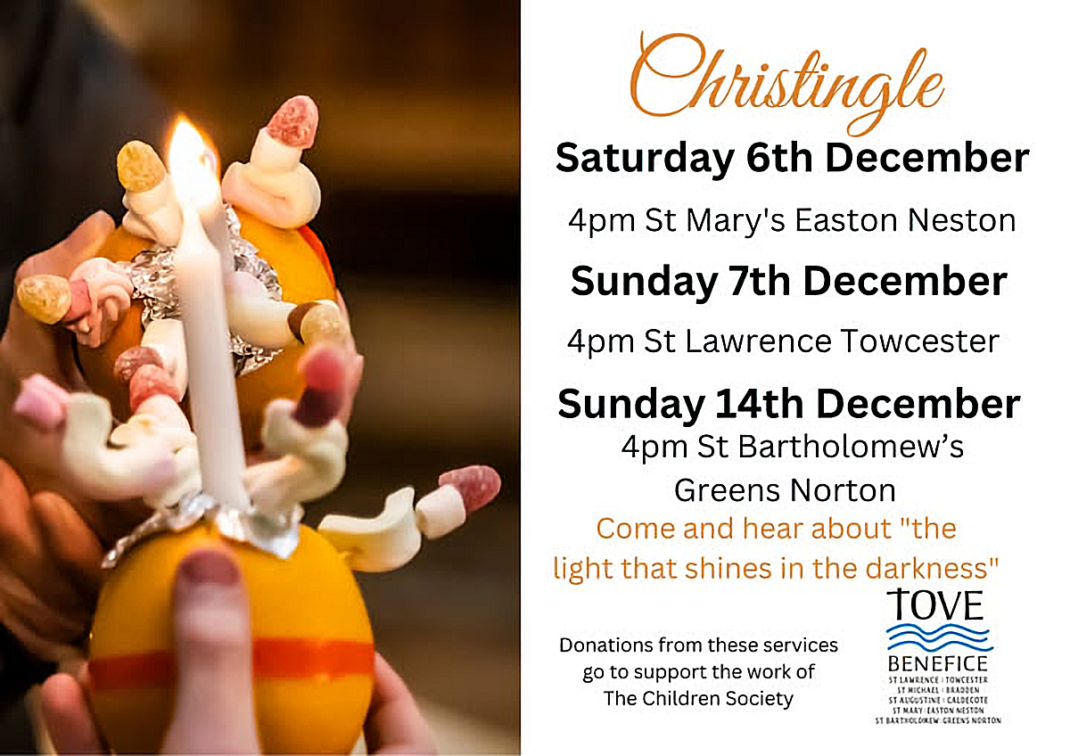 Christingle Services in the Tove Benefice