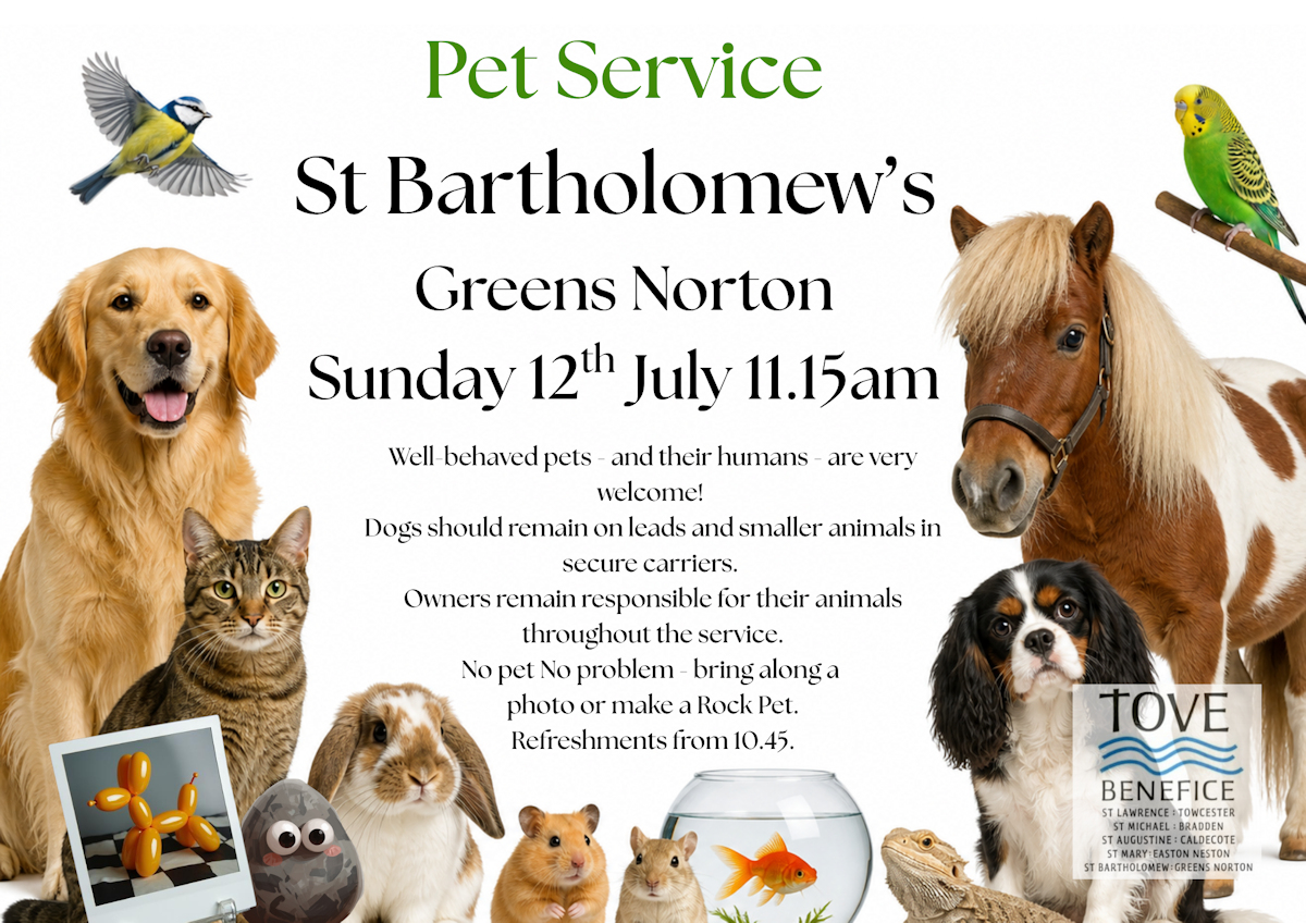 Pet service at St Bartholomew's, Greens Norton