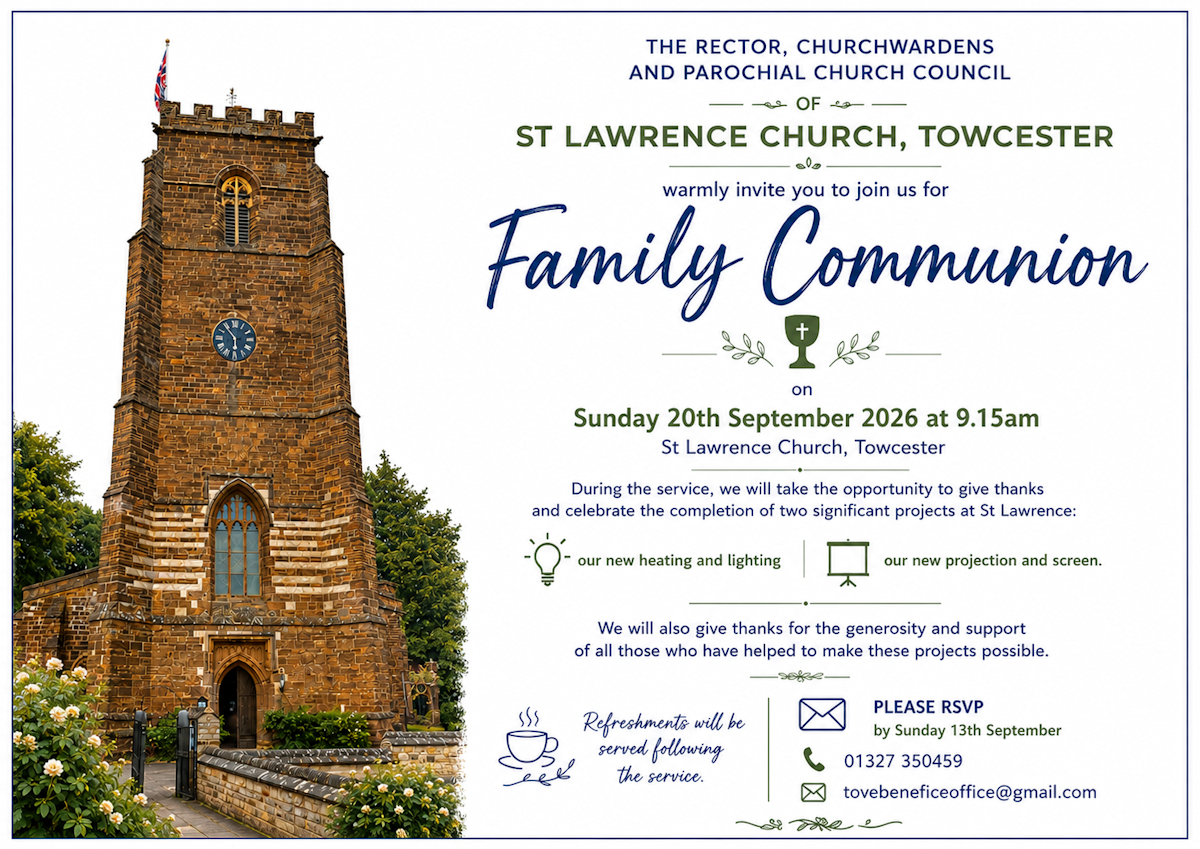 Family Communion at St Lawrence, Towcester
