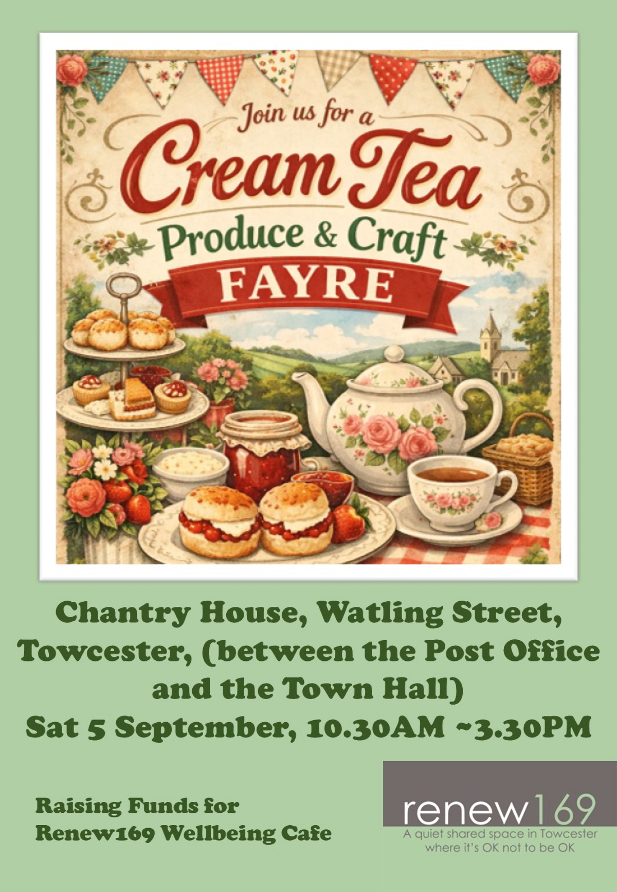 Cream Tea Produce & Crat Fayre, Renew 169, Towcester